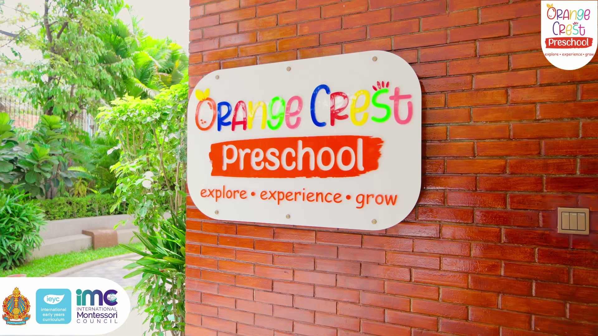The renovated courtyard and classrooms at Orange Crest Preschool in Toul Kork, Phnom Penh