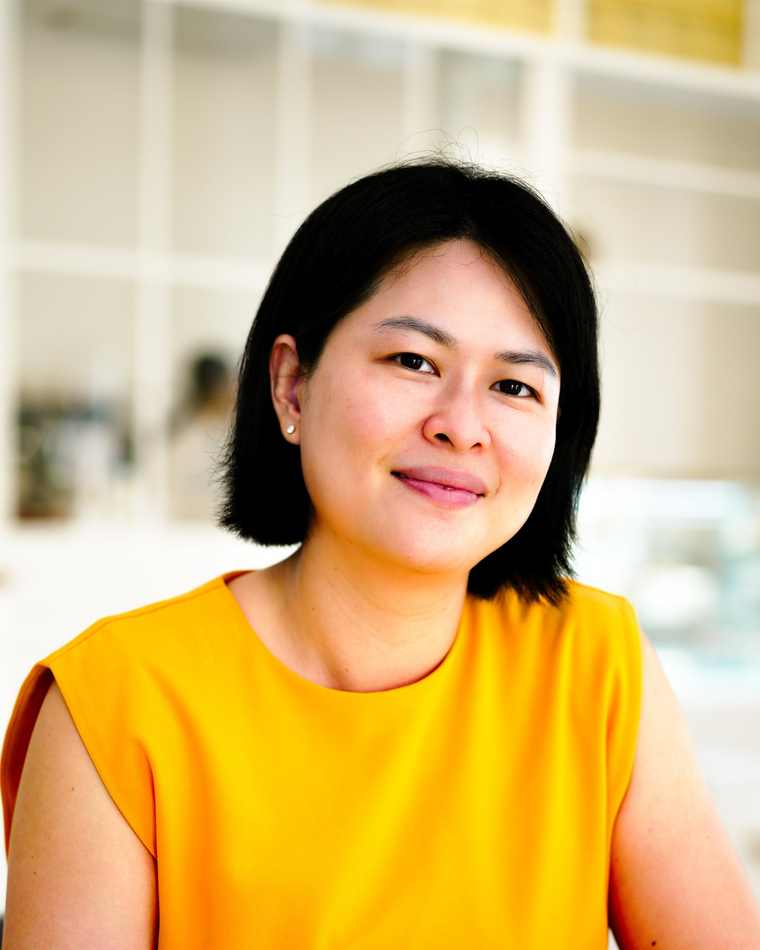 A founder of Orange Crest Preschool photographed at the school