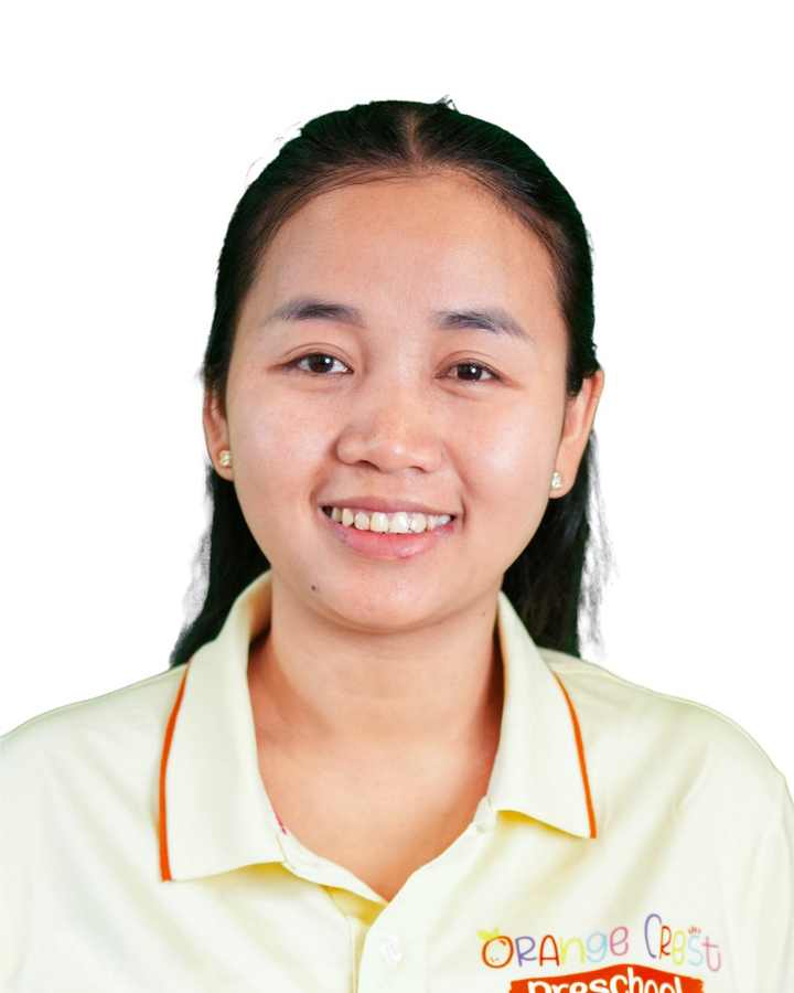 Penh Sreynich, teaching assistant in Panda Class at Orange Crest Preschool